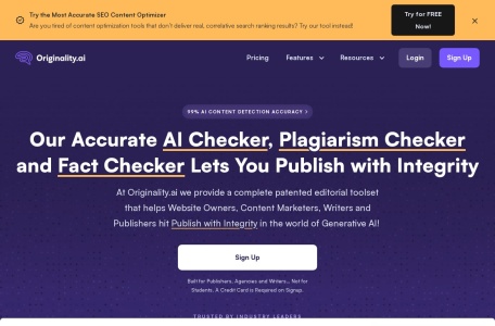 Originality AI Plagiarism and Fact Checker