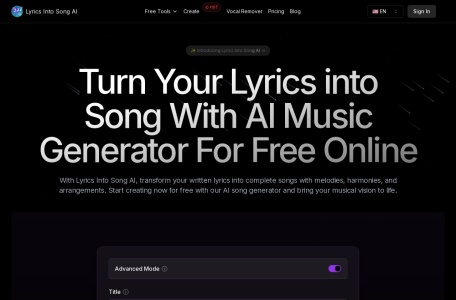 Lyrics Into Song AI